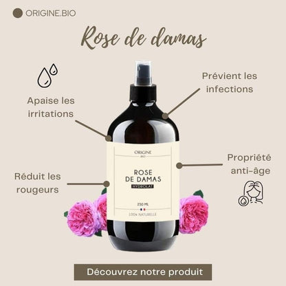 Eau de Rose de Damas 100% Pure - Votre Élixir d'Hydratation et d'Éclat Naturel