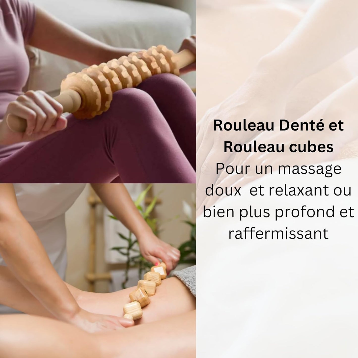 DIGIGLO - Kit Complet de Madérothérapie 4 en 1 pour un Corps Svelte et Énergique | Anti-Cellulite et Drainage Lymphatique