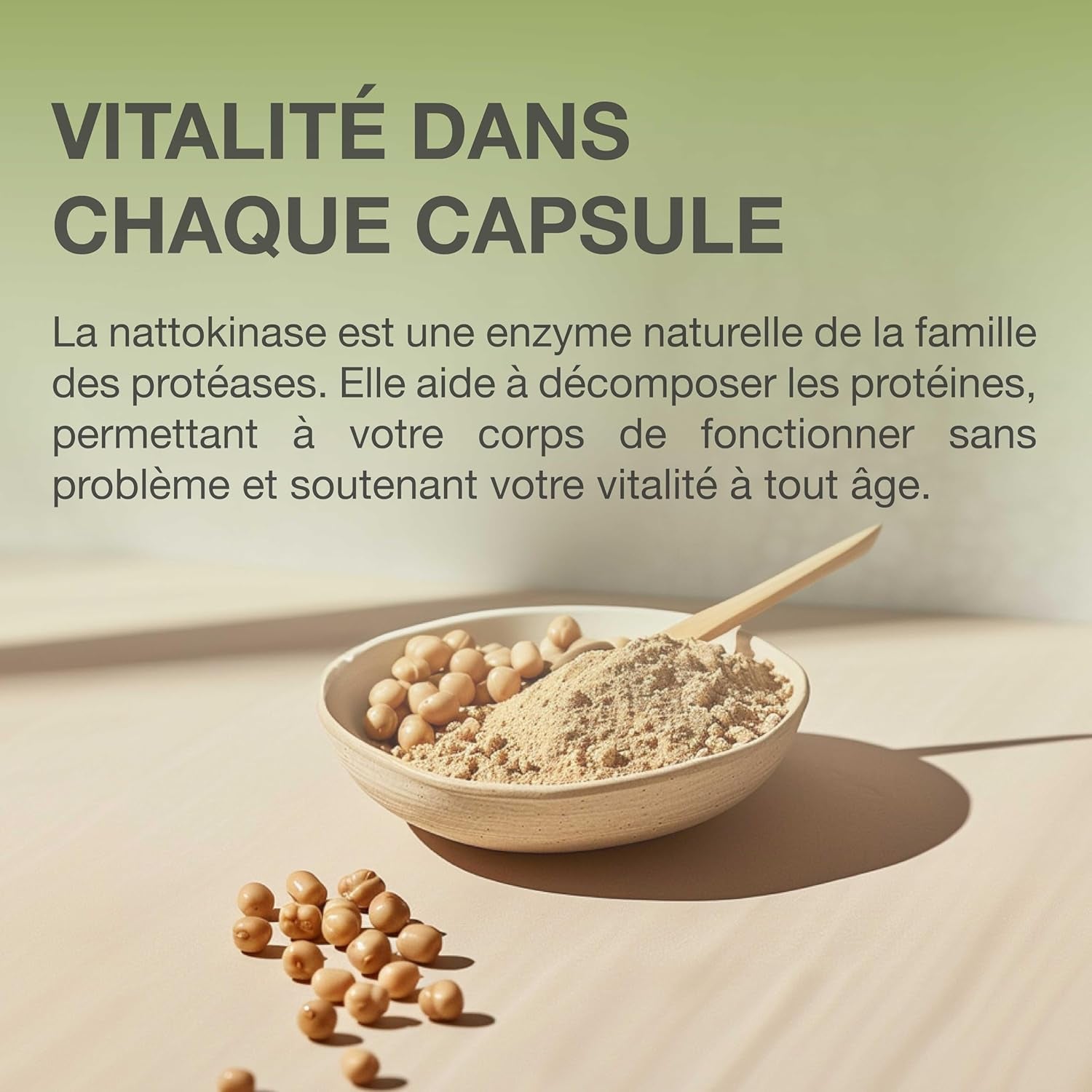 Nattokinase 100 mg (20 000 FU) - Formule Vegan Haute Puissance avec 240 Gélules Sans Additifs pour un Soutien Optimal de la Santé