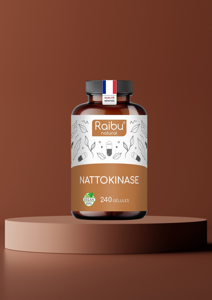 Nattokinase 100 mg (20 000 FU) - Formule Vegan Haute Puissance avec 240 Gélules Sans Additifs pour un Soutien Optimal de la Santé